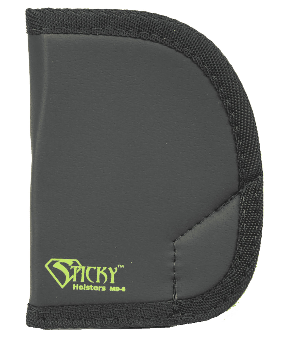 Sticky Holsters MD-6 IWB Pocket Holster Black/Green Latex Free Rubber Designed for Ruger SP101 Ambidextrous