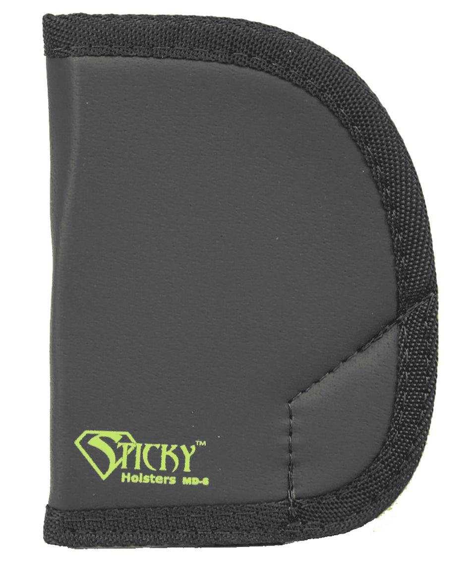 Sticky Holsters MD-6 IWB Pocket Holster Black/Green Latex Free Rubber Designed for Ruger SP101 Ambidextrous