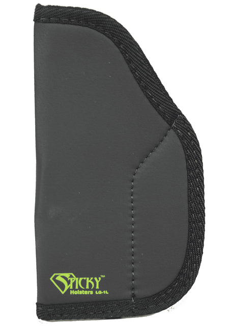 Sticky Holsters LG-1L IWB Pocket Holster Black/Green Latex Free Rubber Designed for Full-Size 1911 Ambidextrous