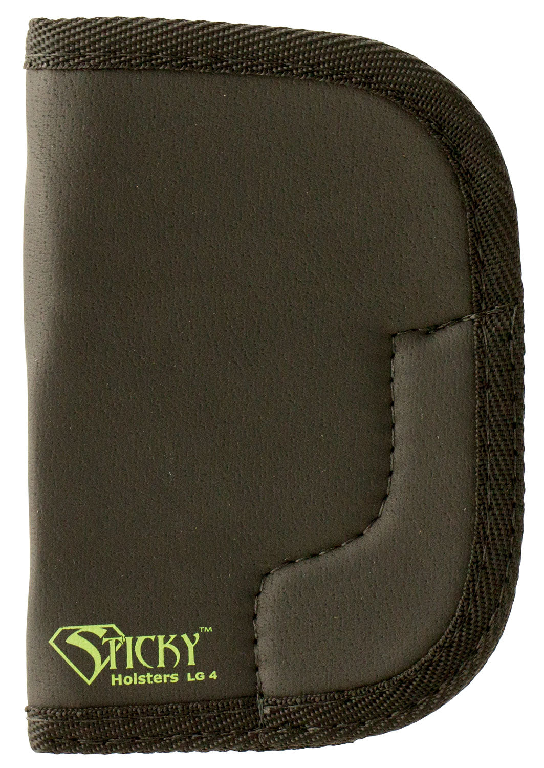 Sticky Holsters LG-4 Black Green Ambidextrous Holster for Large Revolvers up to 3" Barrel Latex Free