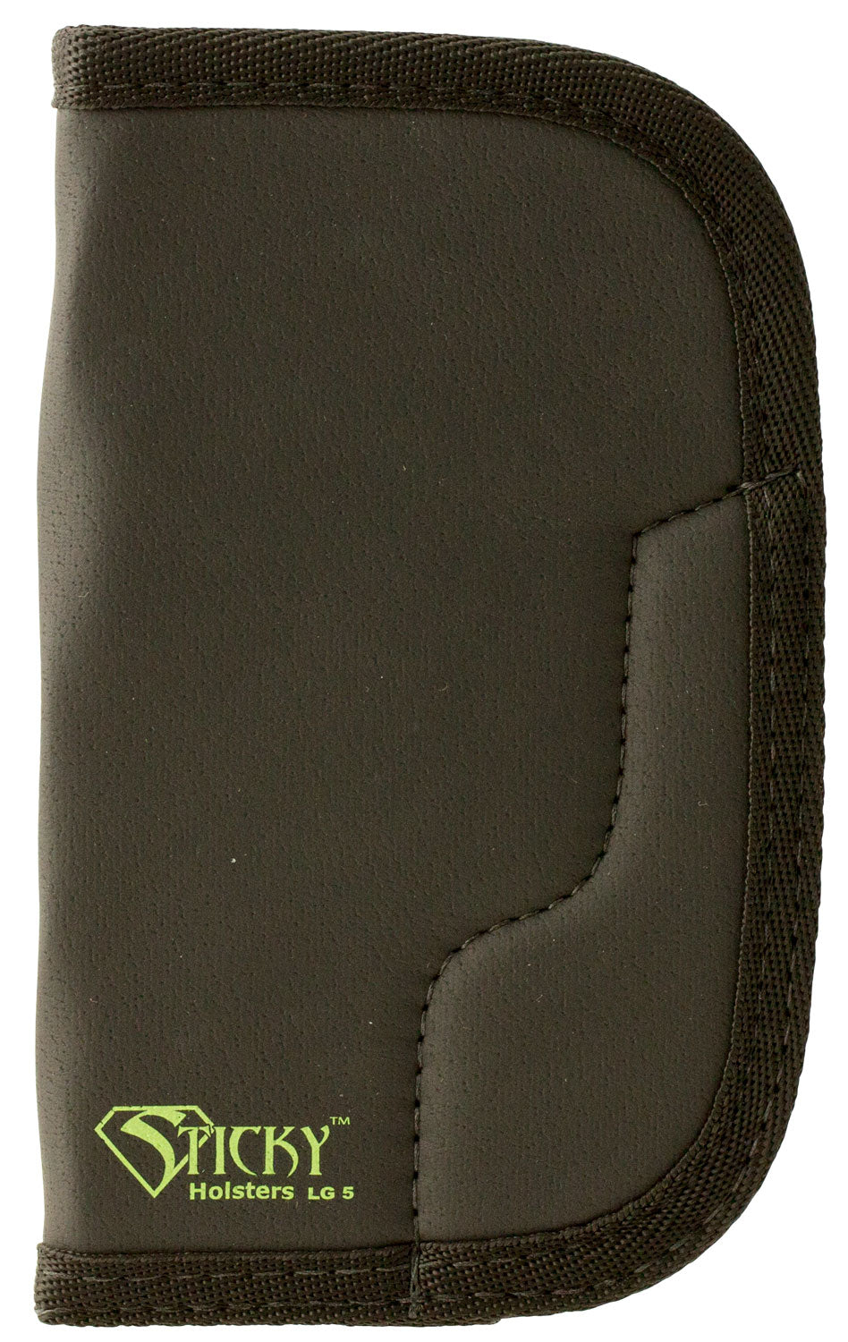 Sticky Holsters LG-5 Black Green Latex Free Rubber Holster Large Long Revolvers 4" Barrel