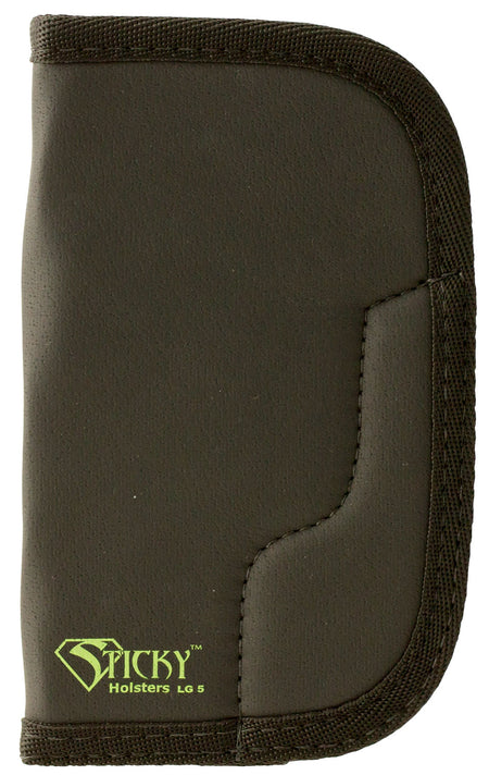 Sticky Holsters LG-5 Black Green Latex Free Rubber Holster Large Long Revolvers 4" Barrel