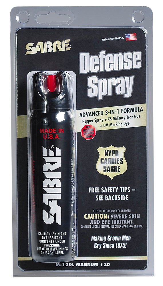 Sabre M120L Police Magnum OC Pepper Spray 4.36 oz 8-10 Foot Range