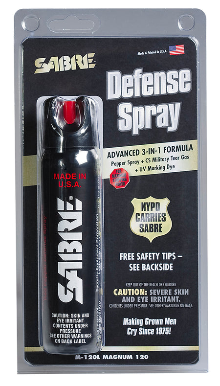 Sabre M120L Police Magnum OC Pepper Spray 4.36 oz 8-10 Foot Range
