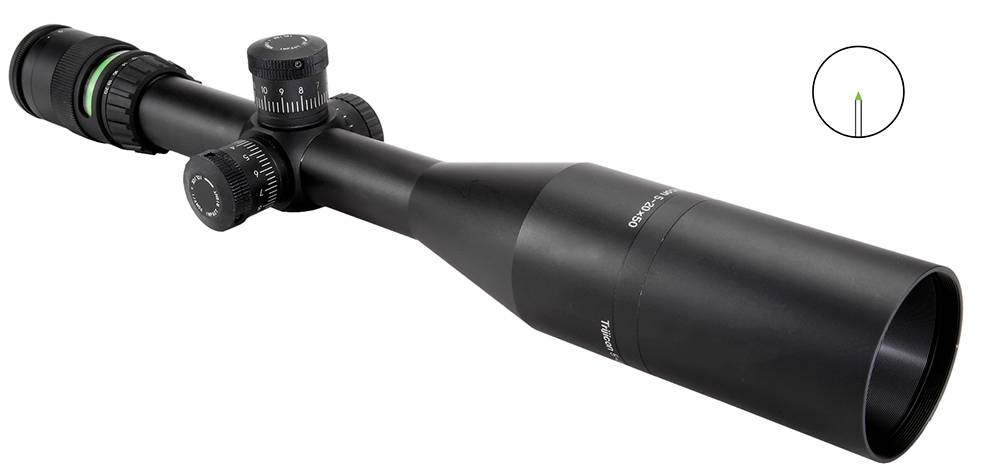 Trijicon AccuPoint 200047 5-20x50mm Black 30mm Tube Illuminated Green Triangle Post Reticle SFP