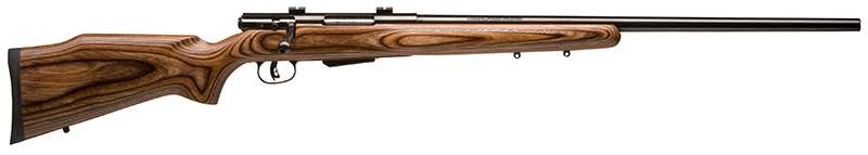 Savage Arms 18527 25 Lightweight Varminter 204 Ruger 4+1 Cap 24" Matte Black Rec/Barrel Natural Brown Laminate Stock Right Hand (Full Size) with Detachable Box Magazine