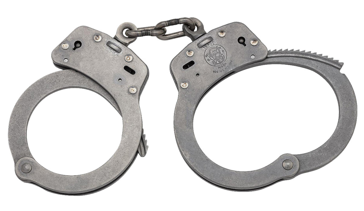 Smith & Wesson Model 103 Corrosion-Resistant Stainless Steel Slot Lock Handcuffs