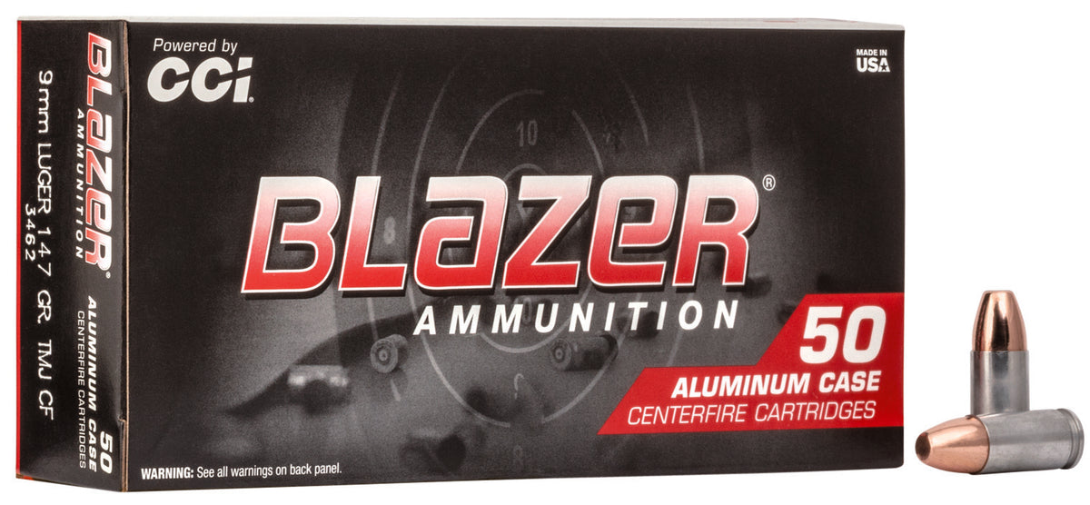 Blazer Blazer Clean-Fire Total Metal Jacket 147 Grain 9mm Luger/Parabellum 985 fps 076683034625