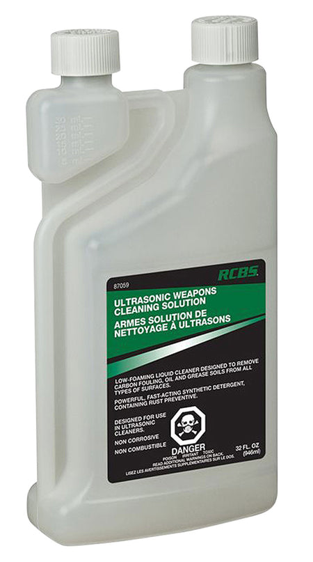 RCBS 87059 32 oz Ultrasonic Weapons Cleaner Solution Lubricates & Protects Firearms