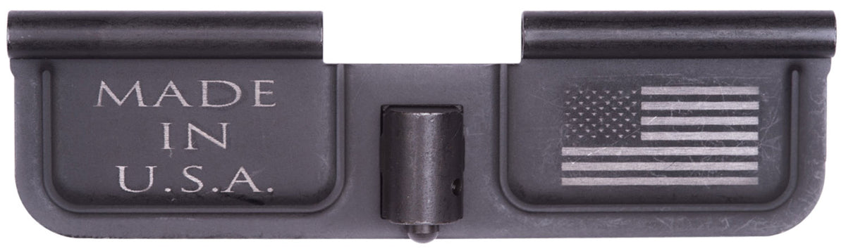 Spikes Tactical SED7002 Black Phosphate AR-15 Ejection Port Door - Made in USA Flag Engraving