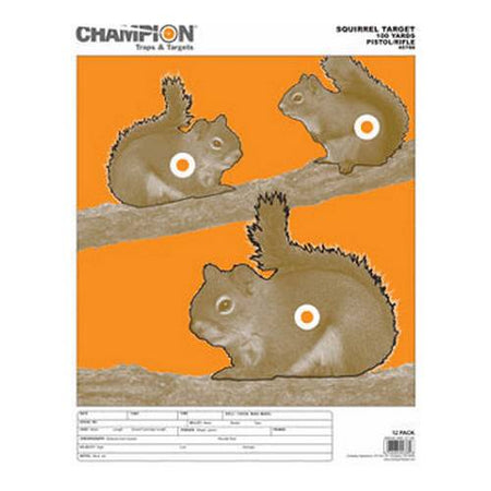 Squirrel Target Large Format Paper Targets 12pk