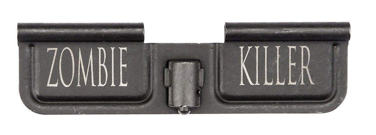 Spikes Tactical SED7007 Black Phosphate AR-15 Ejection Port Door - Laser Engraved Zombie Killer Design