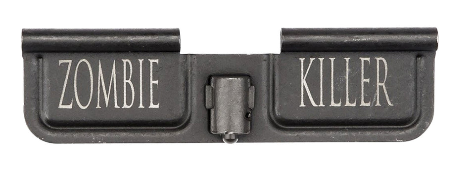 Spikes Tactical SED7007 Black Phosphate AR-15 Ejection Port Door - Laser Engraved Zombie Killer Design