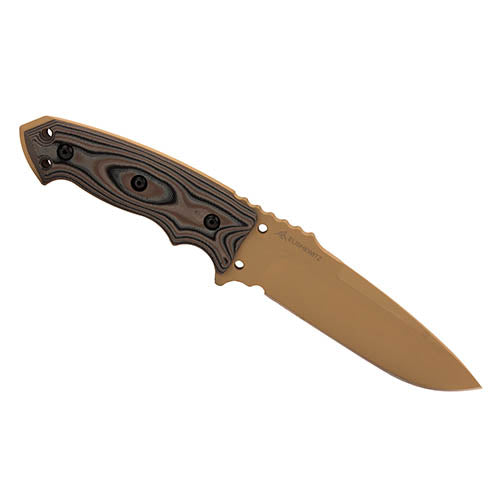 Hogue EX-F01 Fixed Blade 5.5" Tan FDE Scales with Tan Sheath