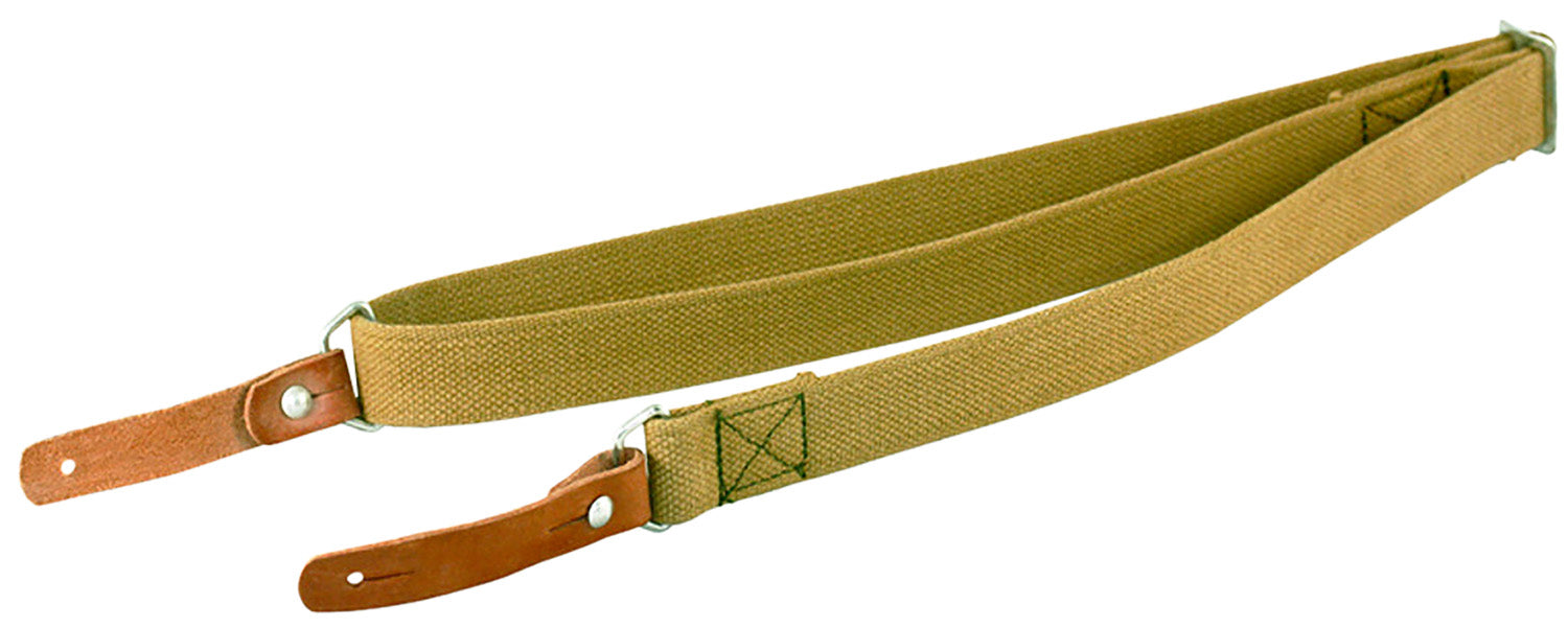 Aim Sports PJSSL Heavy Duty Olive Canvas Leather Trim Sling for AK Platforms 20"-42" OAL