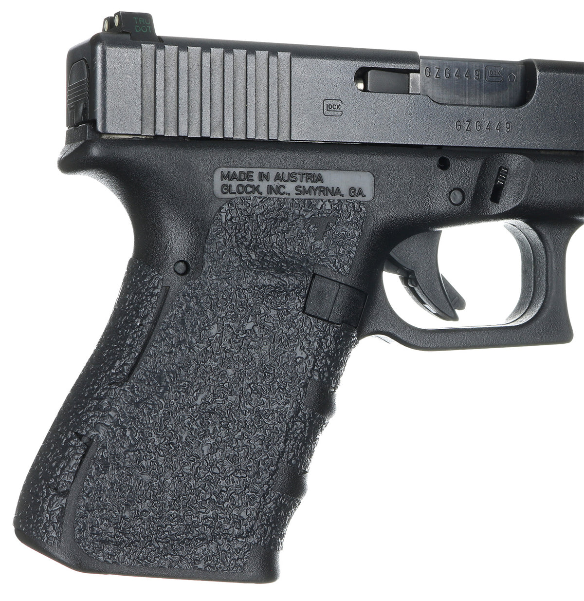 Talon 104R Glock Gen1-3 19/23/25/32/38 Adhesive Rubber Grip, Black