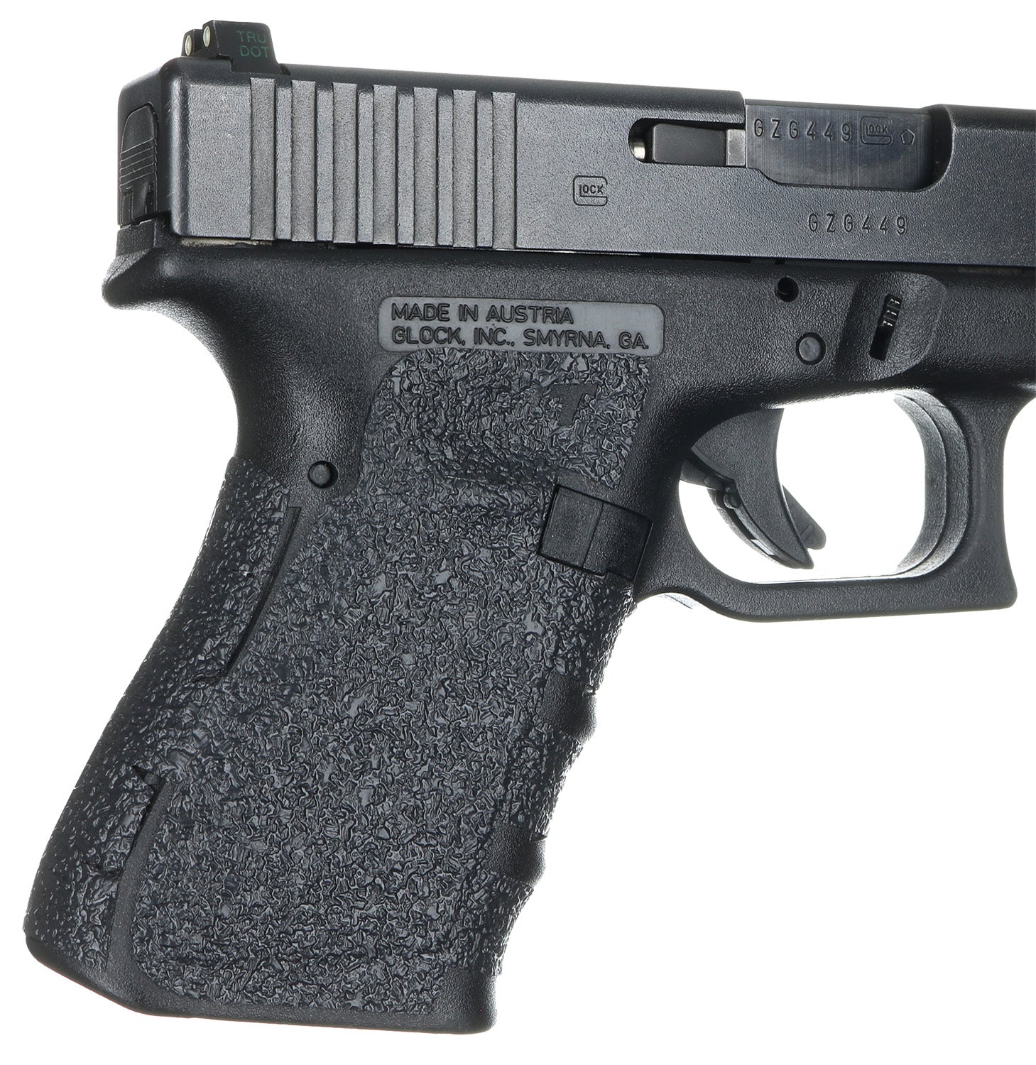 Talon 104R Glock Gen1-3 19/23/25/32/38 Adhesive Rubber Grip, Black