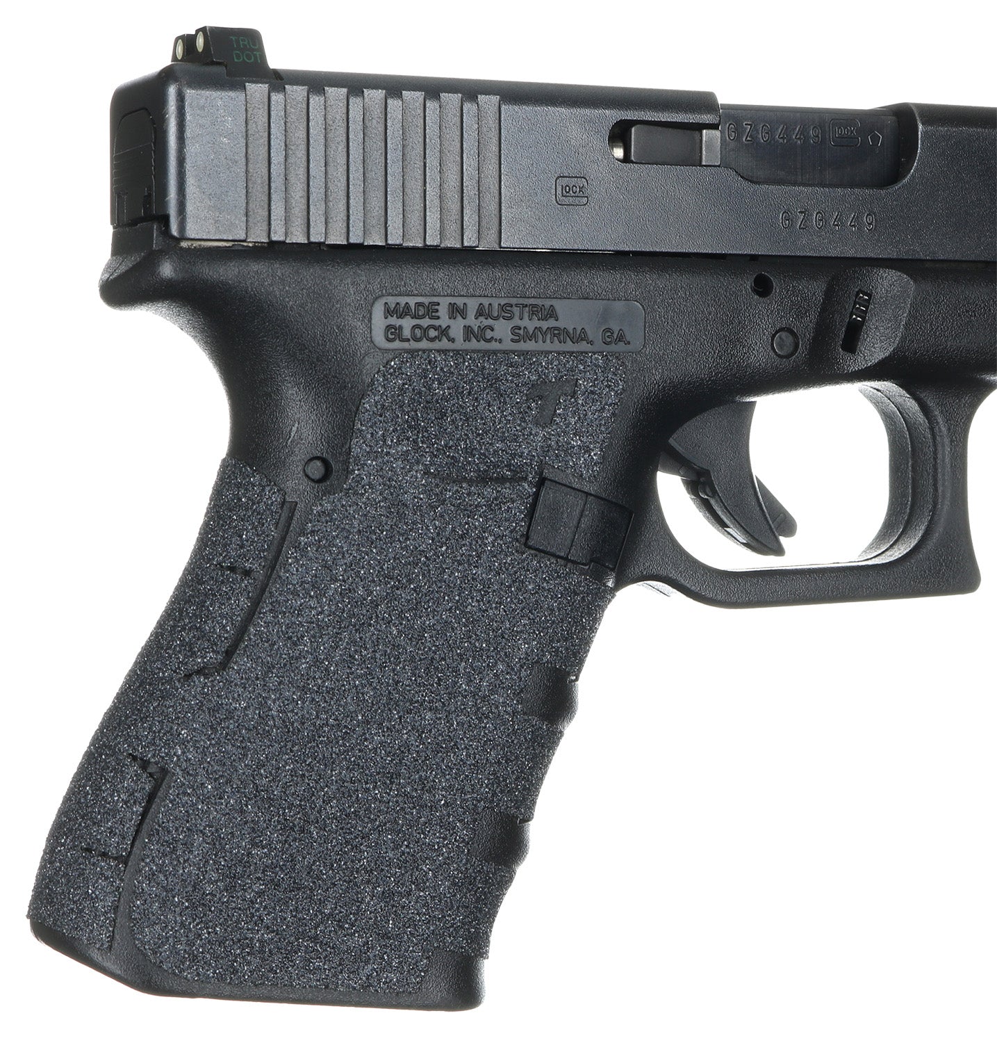 Talon 104G Glock Gen1-3 19/23/25/32/38 Adhesive Granulate Grip, Black