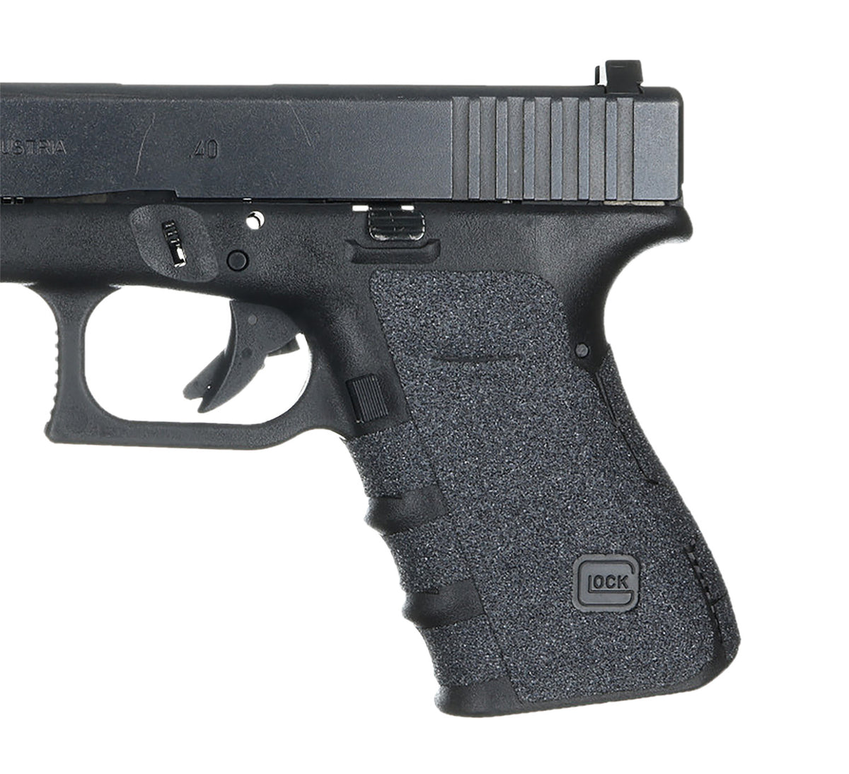 Talon 110G Glock Gen4 19/23/25/32/38 Adhesive Granulate Grip No Backstrap, Black