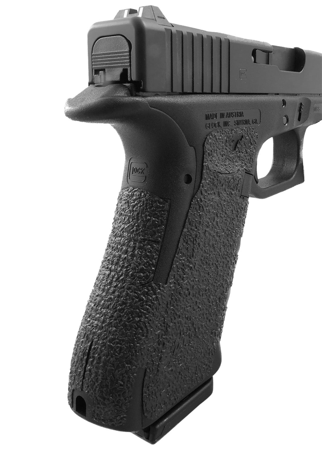 Talon 113R Glock Gen4 17/22/24/31/34/35/37 Adhesive Rubber Grip No Backstrap, Black