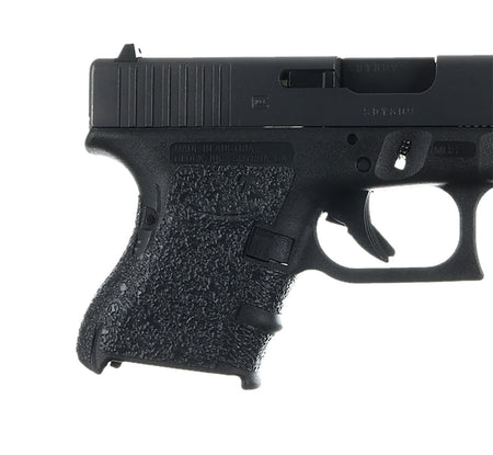 Talon Grips 117R Glock Gen4 Textured Black Rubber Grip (26/27/28/33/39, Medium Backstrap)