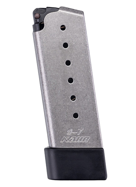 Kahr MK720 9mm Luger 7rd OEM Stainless Handgun Magazine w/ Grip Extension for CM/PM/MK