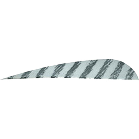 Gateway Barred White 4 in. Parabolic Feathers Right Wing 50 Count