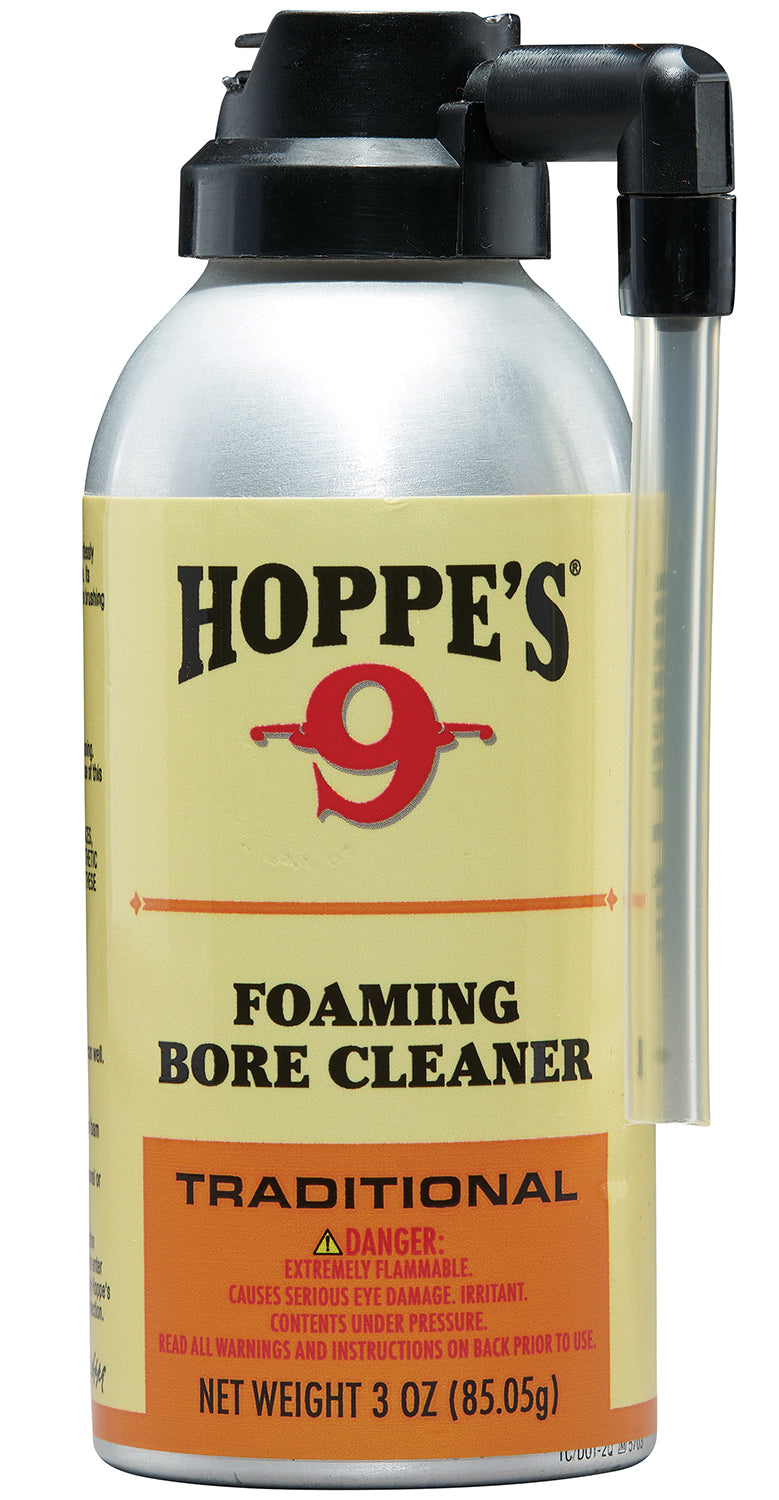 Hoppe's 907 No. 9 Bore Cleaning Foam Spray 3 oz Copper & Powder Remover