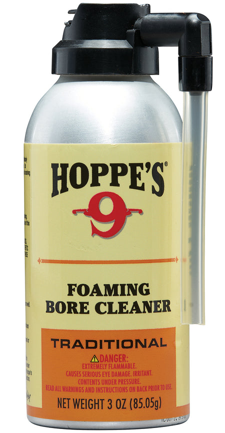Hoppe's 907 No. 9 Bore Cleaning Foam Spray 3 oz Copper & Powder Remover