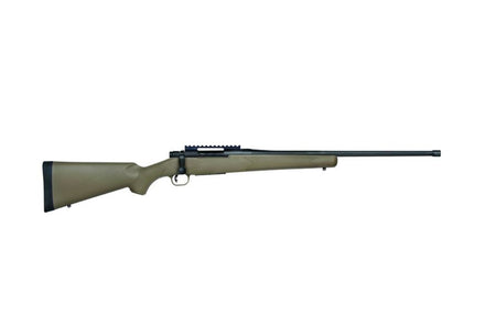 Mossberg 27873 Patriot Predator 243 Win Caliber with 5+1 Capacity, 22" Threaded/Fluted Barrel, Matte Blued Metal Finish & Flat Dark Earth Synthetic Stock Right Hand (Full Size)
