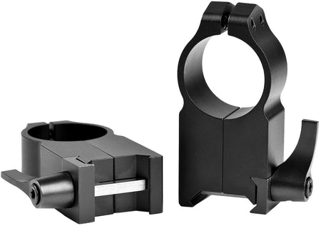 Warne Maxima 204LM 1" Ultra High Quick Detach Scope Rings Matte Black Vertical Split