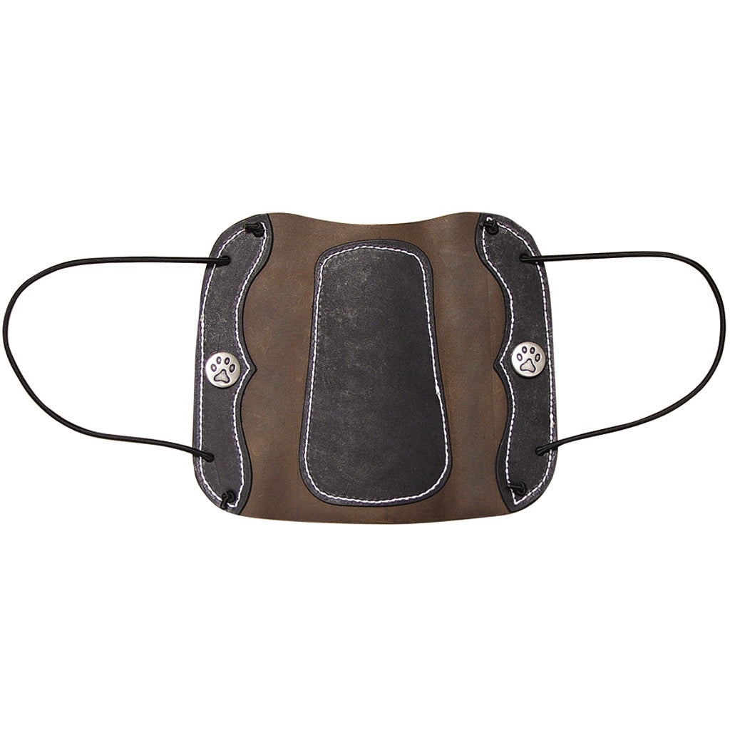 Vista Traditional Deluxe Armguard Heavy Leather 7 in. Pewter Button
