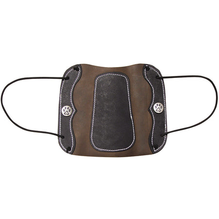 Vista Traditional Deluxe Armguard Heavy Leather 7 in. Pewter Button