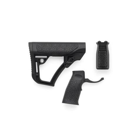Daniel Defense Black Buttstock Pistol Grip and M-LOK Foregrip Combo Pack