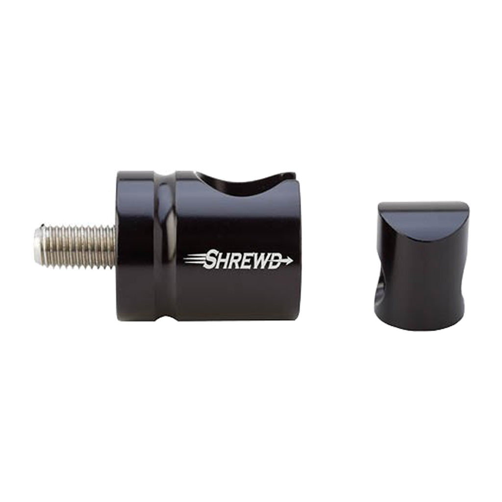Shrewd Quick Disconnect Gloss Black Straight Machined Aluminum Stabilizer