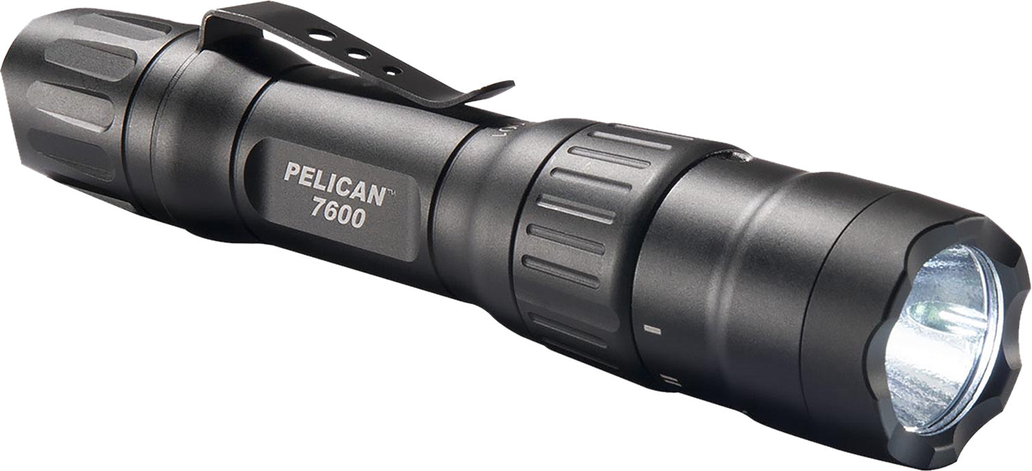 Pelican 7600 Multi-Color Tactical Light Black Anodized 37/479/944 Lumens USB Rechargeable