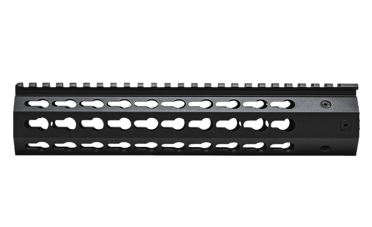 NcStar AR-15 Free-Float KeyMod Handguard 10 Inch, Anodized Aluminum, Low Profile Compatible