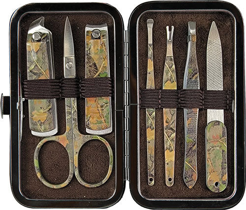 Rivers Edge Green Camo Men's Manicure Set 7 Pc
