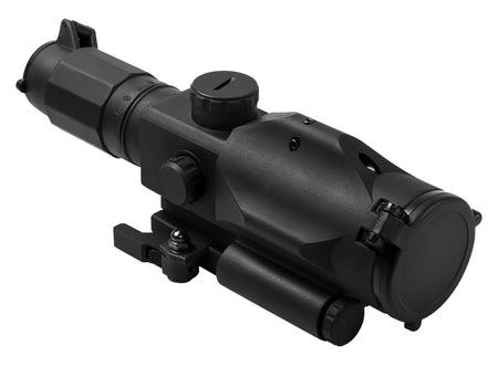 NcStar VSRTP3940GV3 SRT Gen 3 3-9x40mm P4 Sniper Illuminated Reticle Rubber Armored Scope with Green Laser