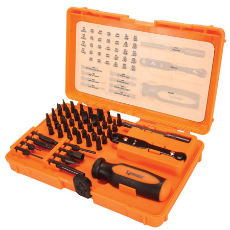 Lyman 7991360 Universal Gunsmith Tool Kit Multiple Bits 45 Pieces