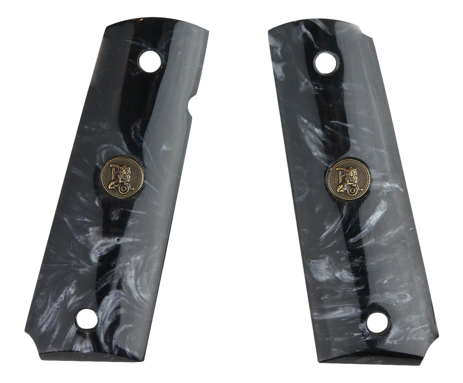Pachmayr 62000 1911 Ambi Safety Black Simulated Pearl Custom Pistol Grip Panels