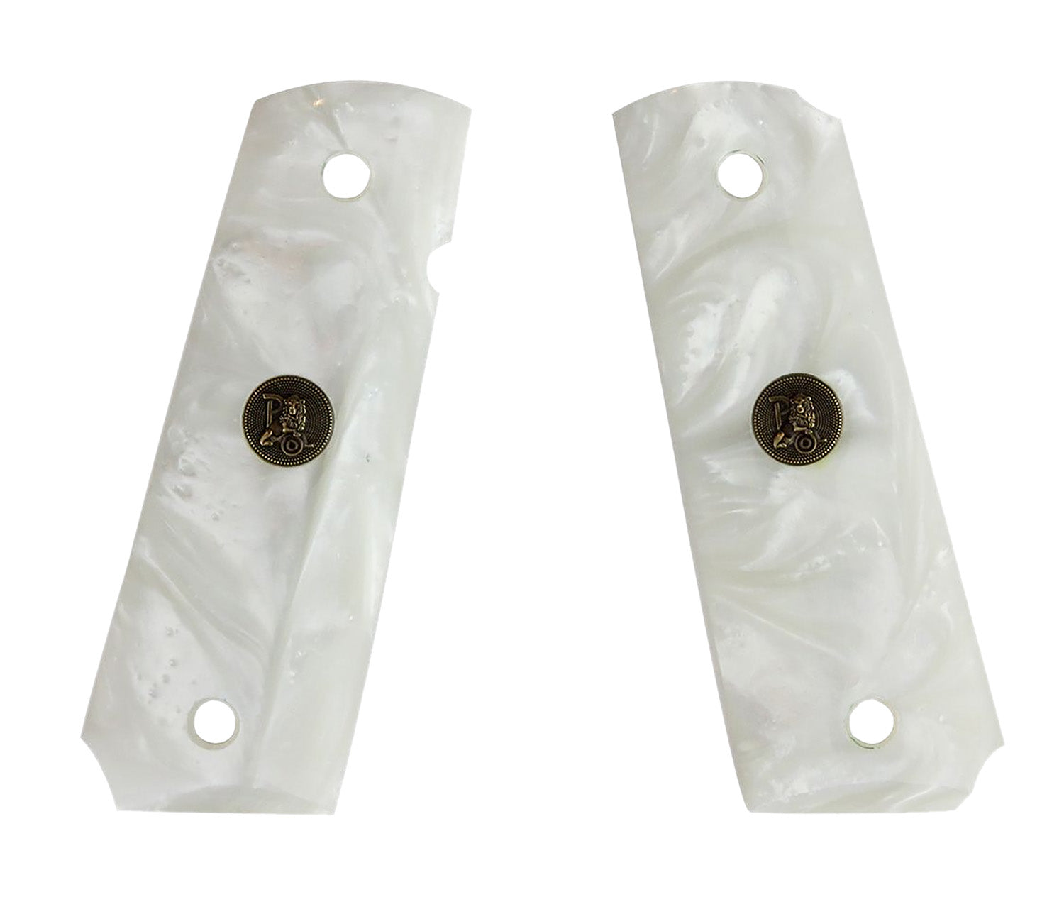 Pachmayr 62001 1911 Ambi Safety White Simulated Pearl Custom Pistol Grip Panels