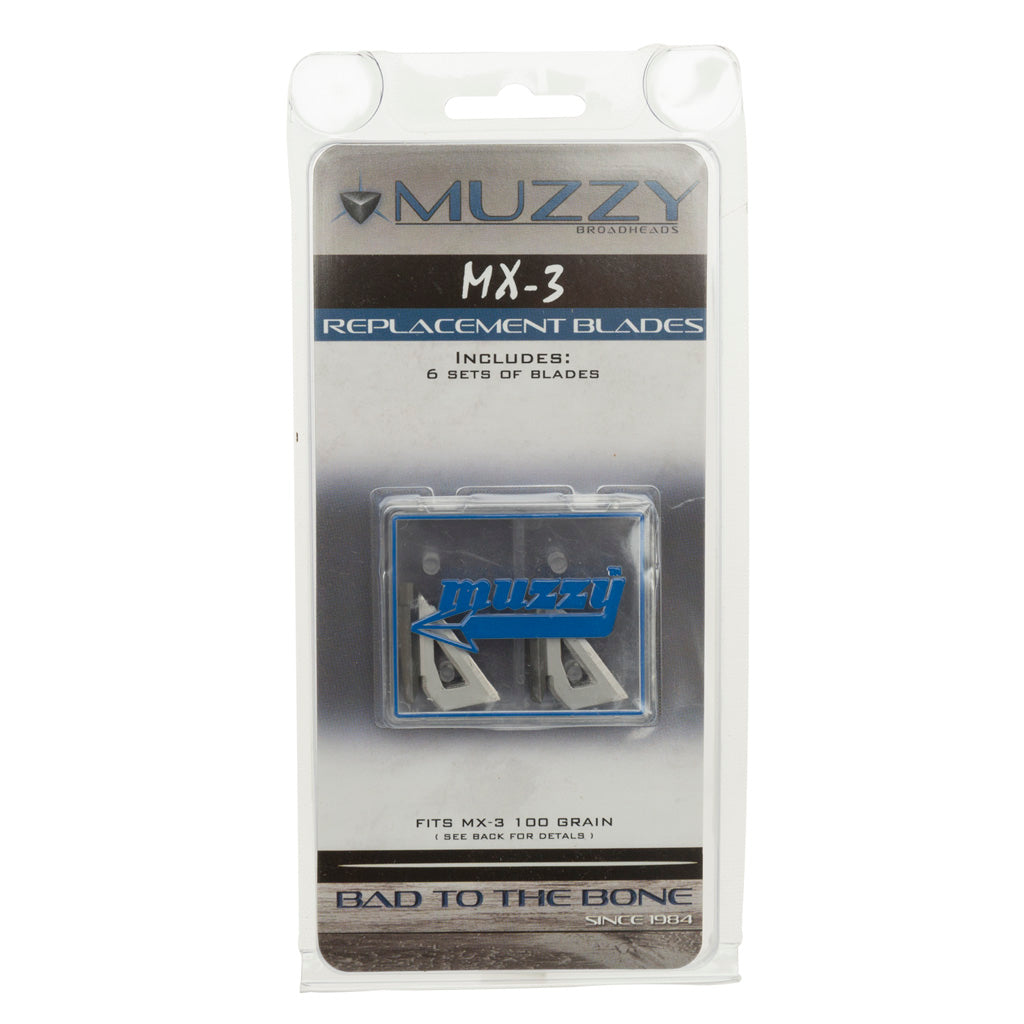 Muzzy MX-3 3-Blade 100 gr. Broadhead Replacement Blade Set 9 pk.