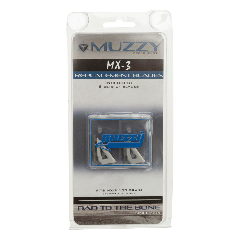 Muzzy MX-3 3-Blade 100 gr. Broadhead Replacement Blade Set 9 pk.