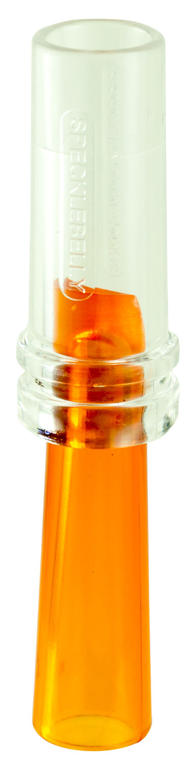 Duck Commander DCSPRCK Specklebelly Open Goose Call Single Reed Clear/Orange Acrylic