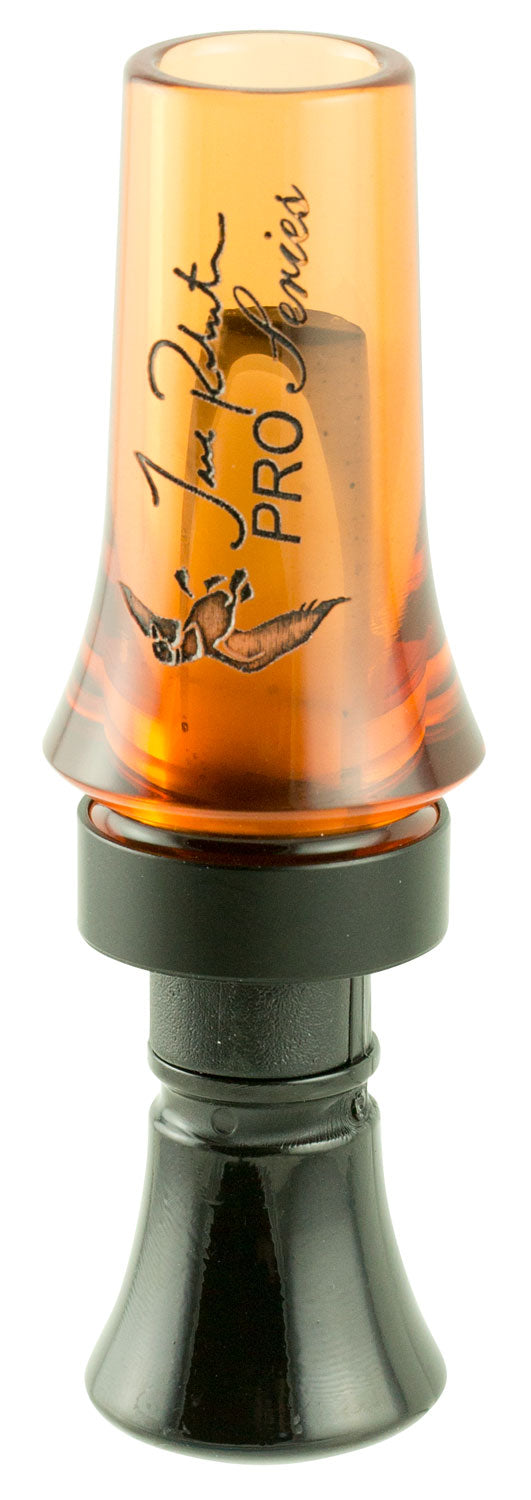 Duck Commander DCPROAO Pro Series Open Call Double Reed Mallard Hen Sounds Orange Acrylic