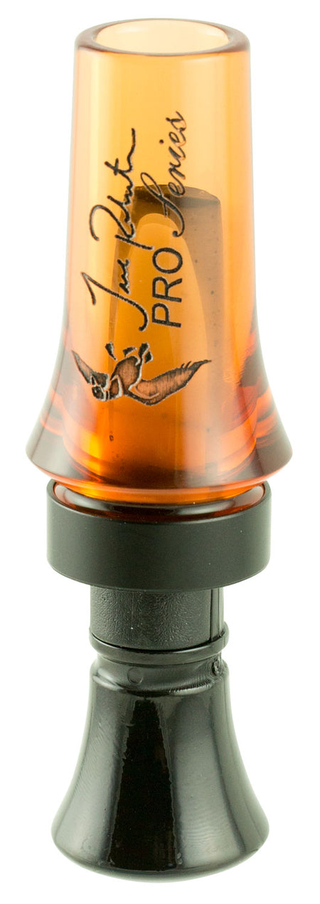 Duck Commander DCPROAO Pro Series Open Call Double Reed Mallard Hen Sounds Orange Acrylic