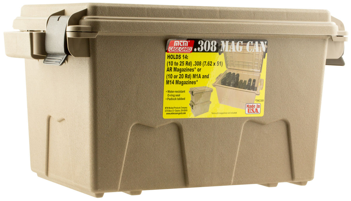 MTM Case-Gard TMC308 AR Platform Tactical Mag Can .308 Win Flat Dark Earth Polymer