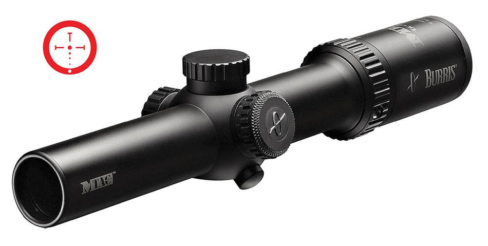 Burris 200437 MTAC 1-4x 24mm Obj Illuminated Ballistic CQ Firearm Scope SFP 30mm