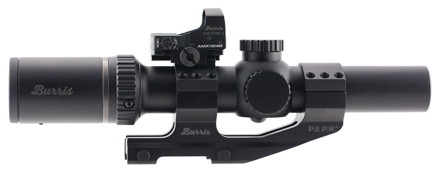 Burris MTAC 1-4x24mm SFP Riflescope with FastFire 3 Red Dot and 30mm AR-PEPR Mount Combo